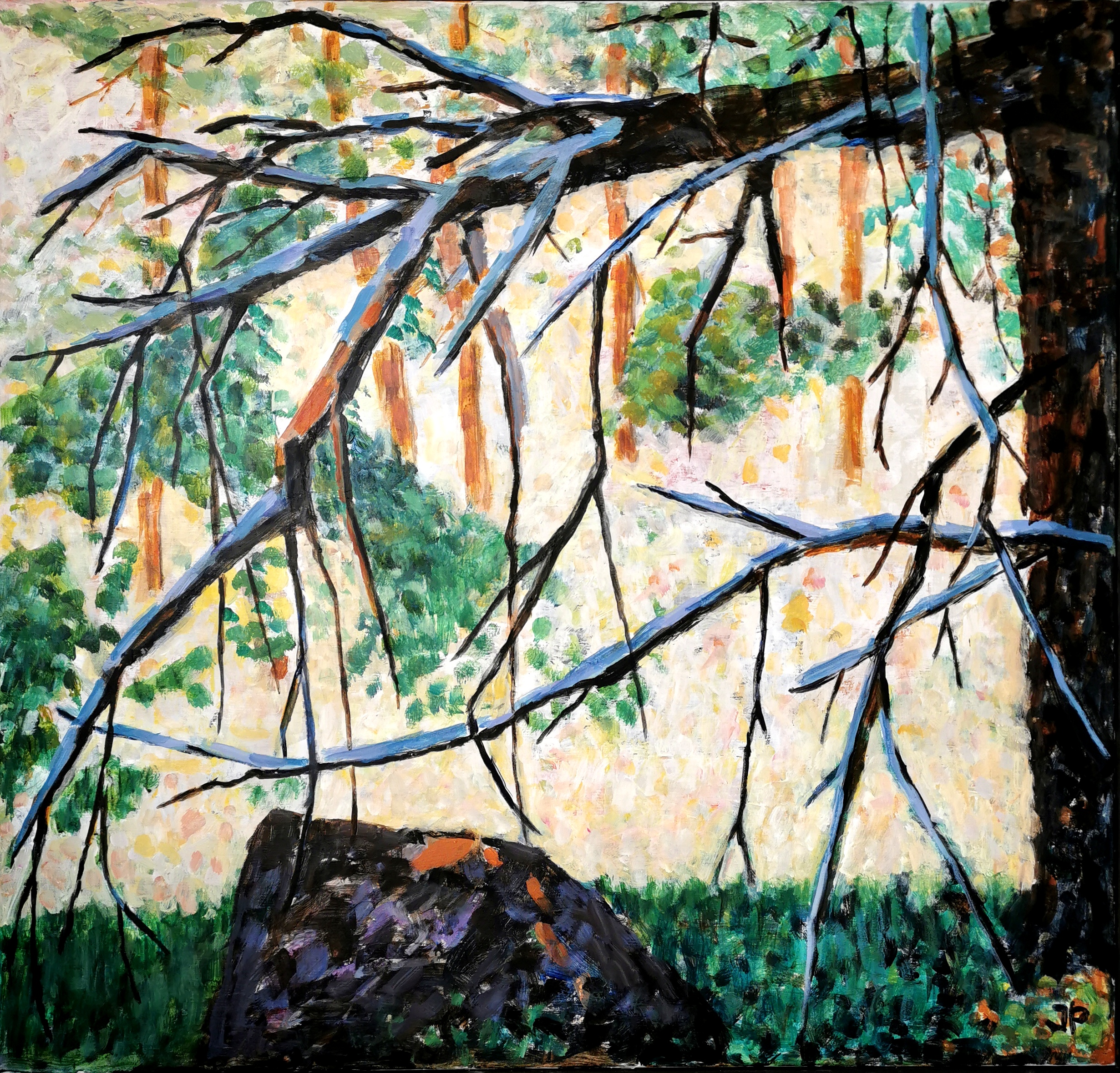 Blå grene, Anholt 95 x100